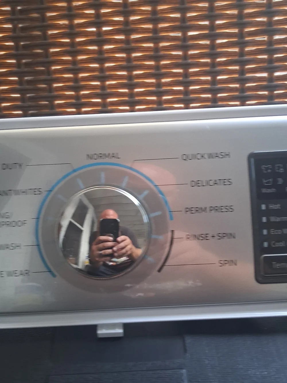wa50m7450aw/A4 Samsung Washer Control White Panel Assembly with Knob DC97-19576T